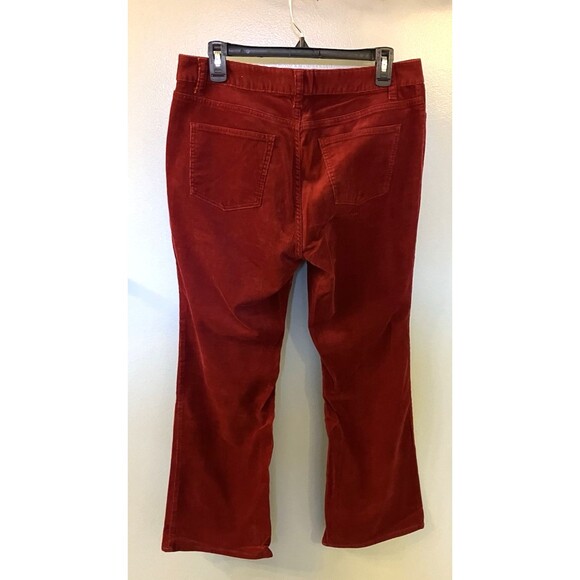 Talbots Petite Women's Red Corduroy Curvy Pant Size 10P NWOT - Picture 7 of 7